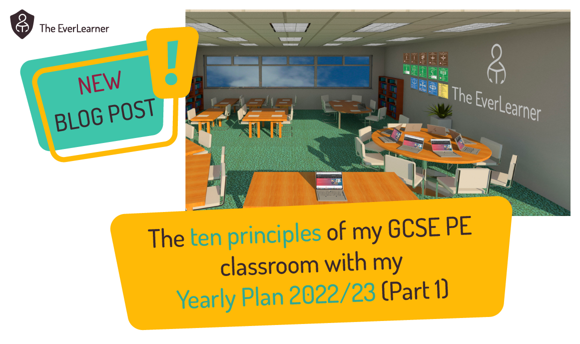 The ten principles of my GCSE PE classroom with yearly plan blog feature image